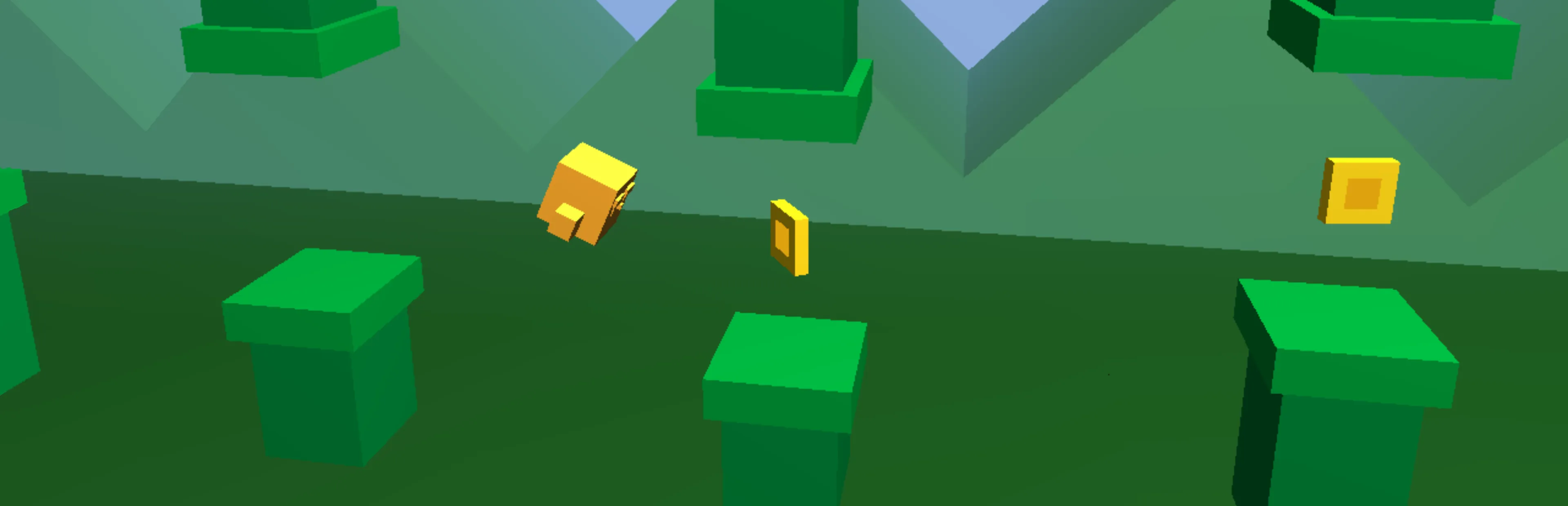Flappy Cube Banner